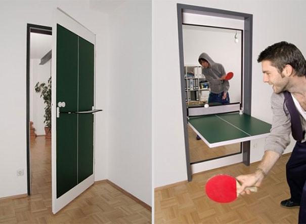 interior door ping pong table